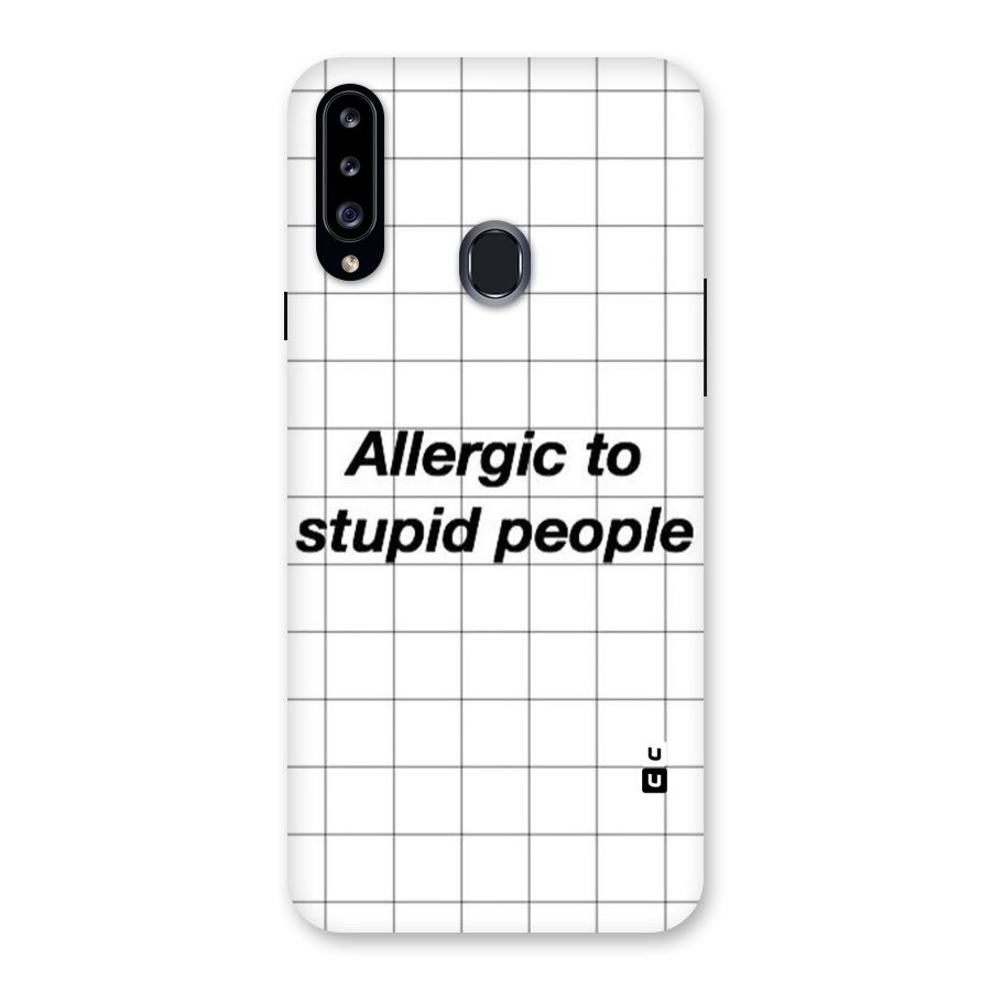 Allergic Back Case for Samsung Galaxy A20s