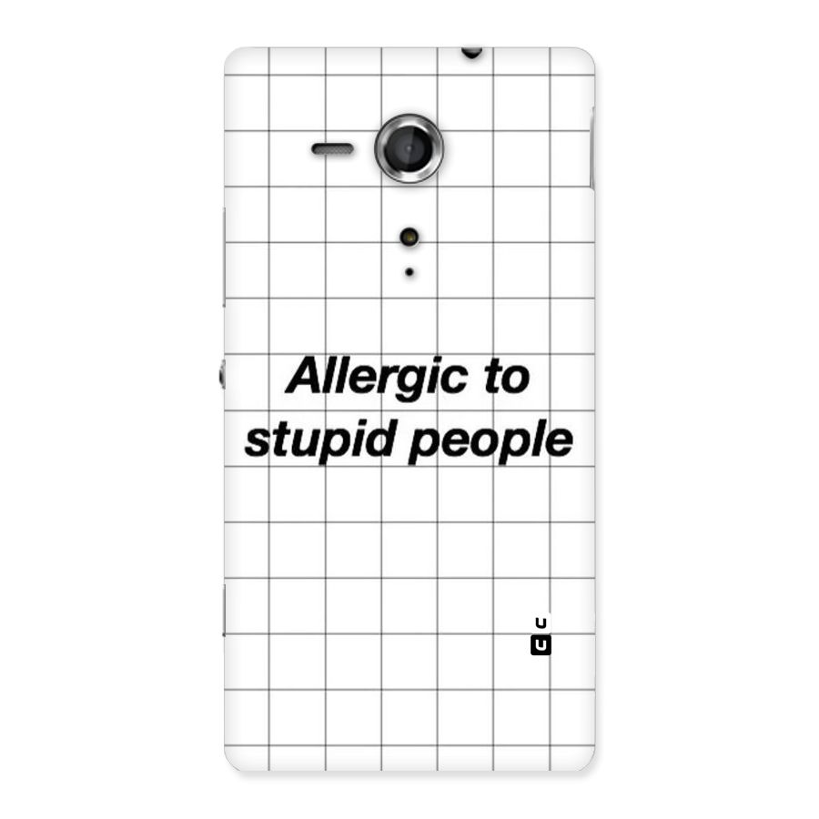 Allergic Back Case for Sony Xperia SP