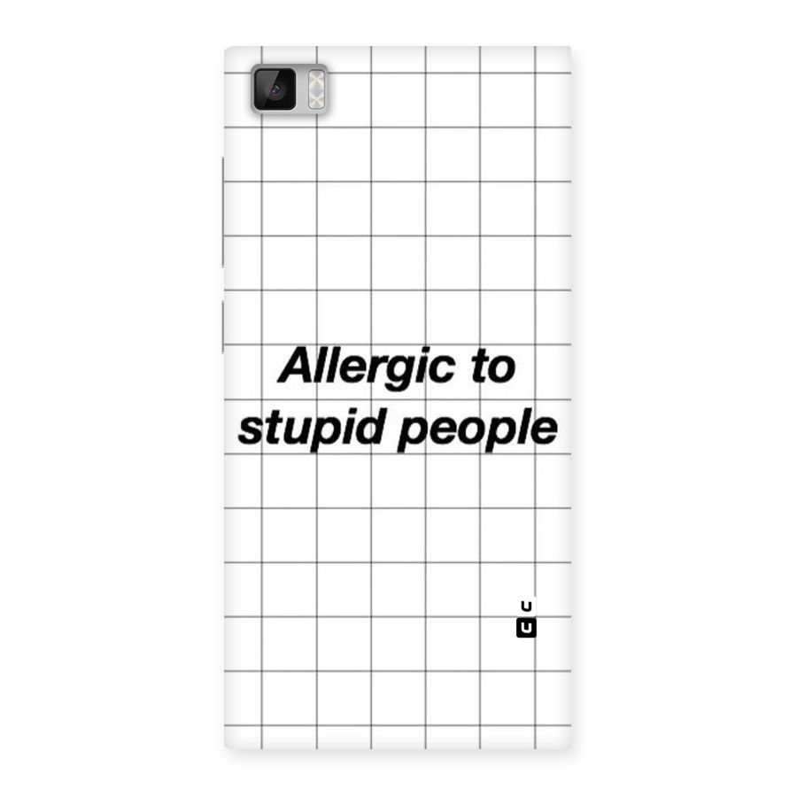 Allergic Back Case for Xiaomi Mi3