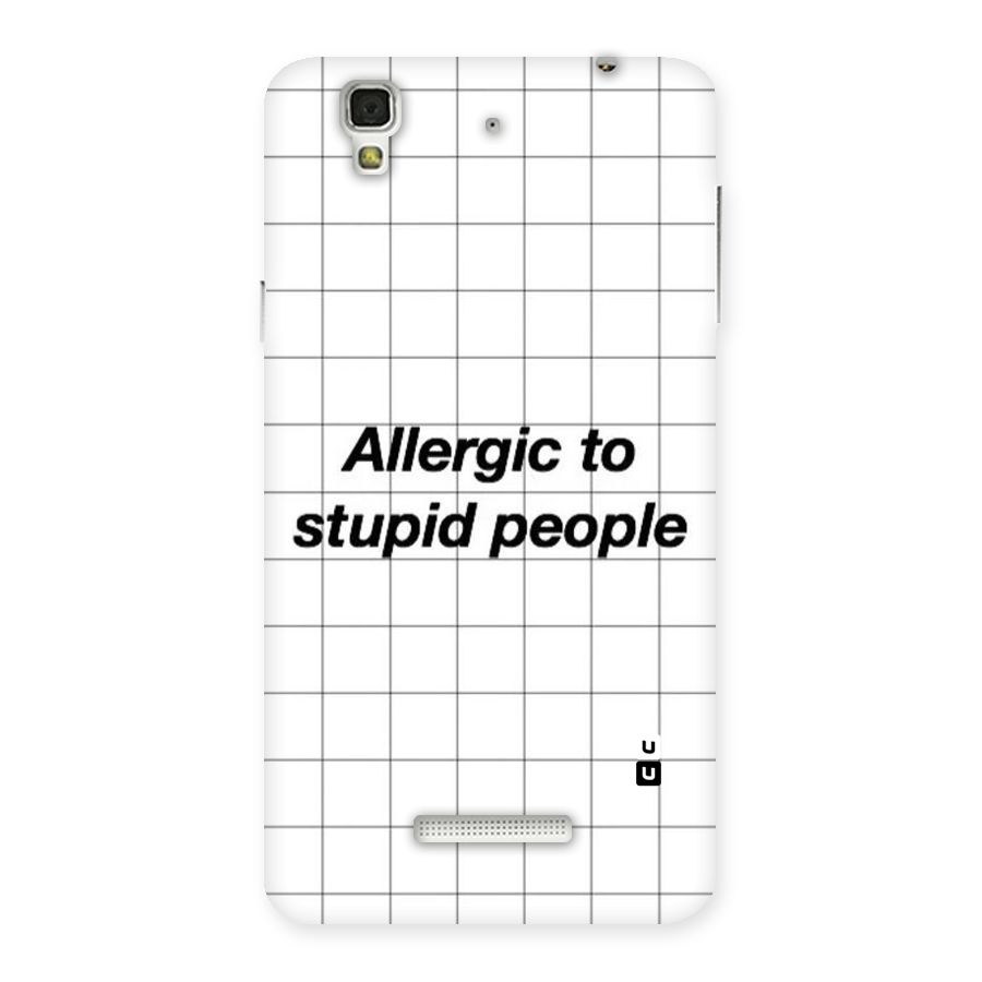Allergic Back Case for YU Yureka Plus