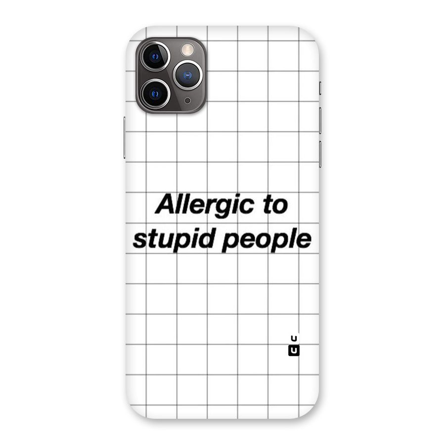 Allergic Back Case for iPhone 11 Pro Max