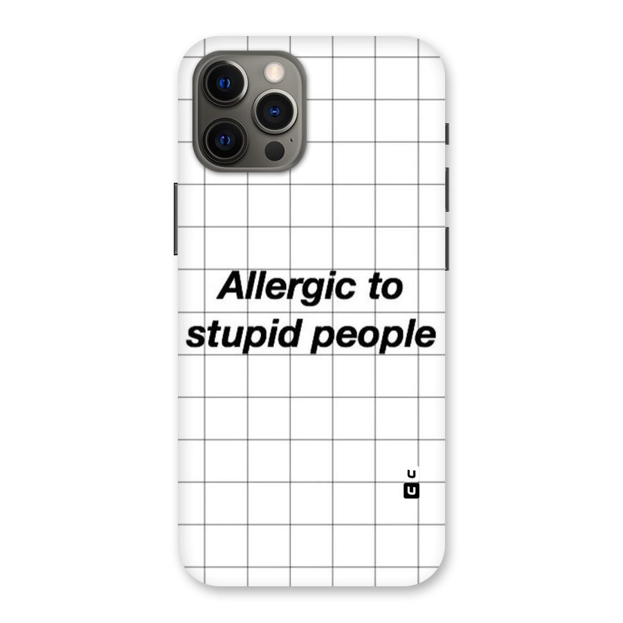 Allergic Back Case for iPhone 12 Pro Max