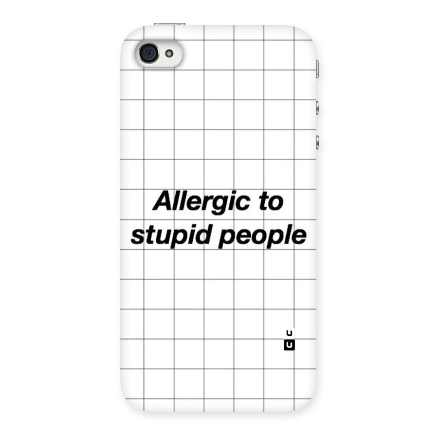 Allergic Back Case for iPhone 4 4s