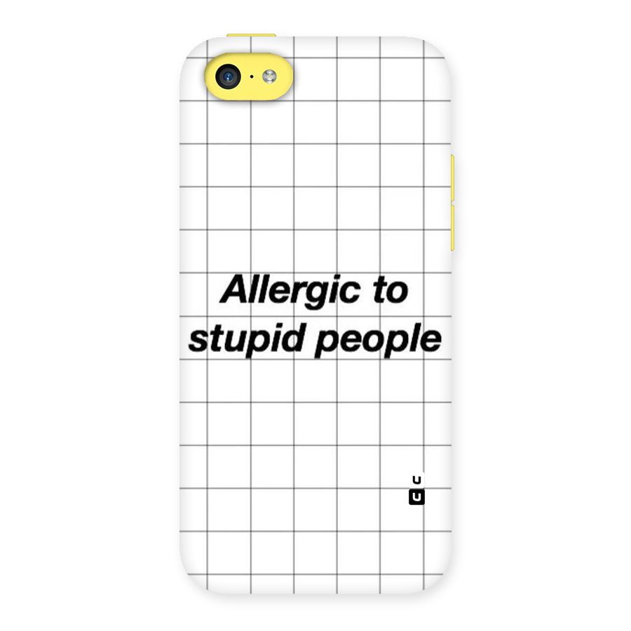 Allergic Back Case for iPhone 5C