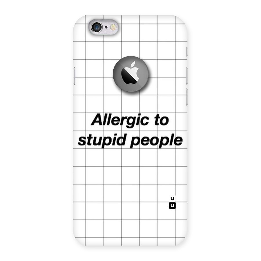 Allergic Back Case for iPhone 6 Logo Cut