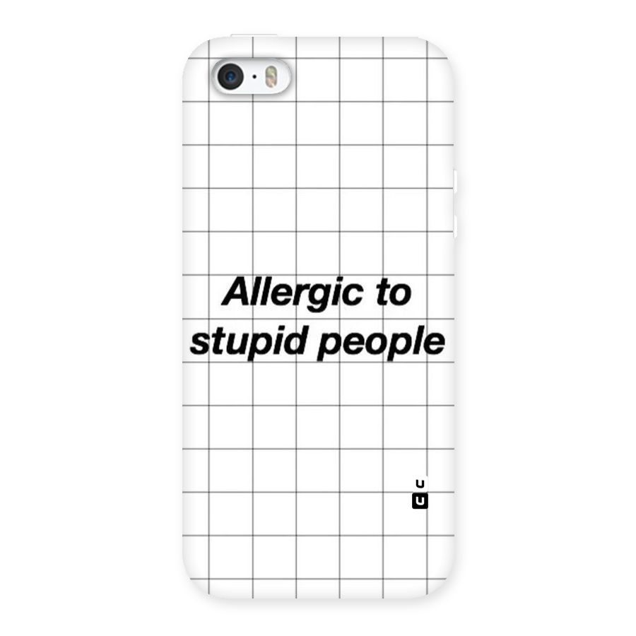 Allergic Back Case for iPhone SE