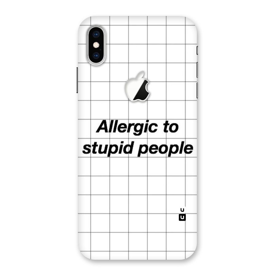 Allergic Back Case for iPhone XS Max Apple Cut