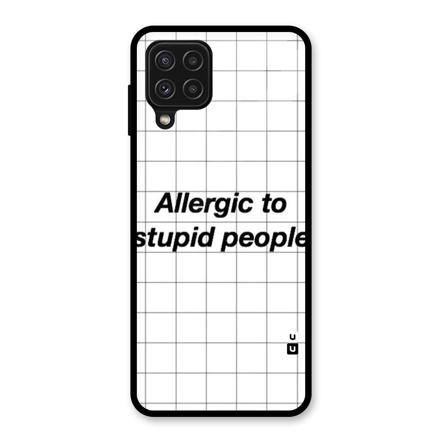 Allergic Glass Back Case for Galaxy A22 4G