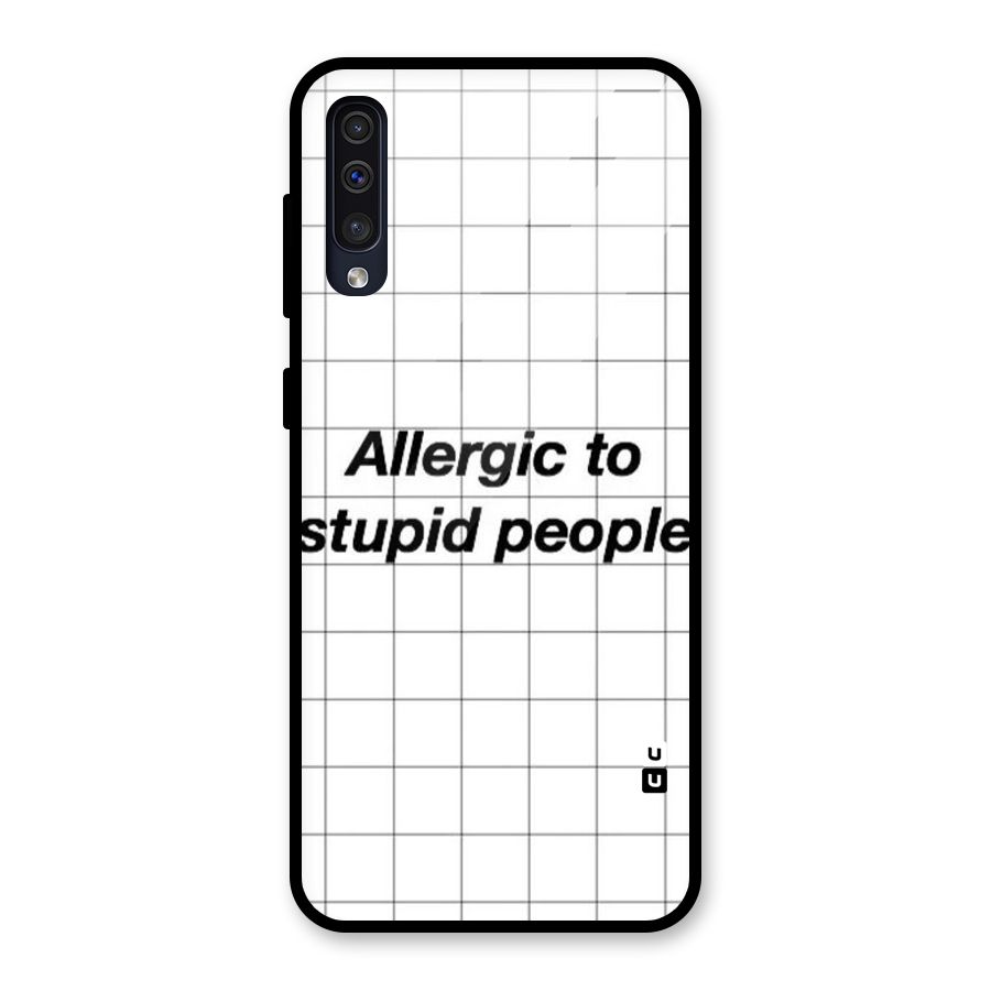 Allergic Glass Back Case for Galaxy A50