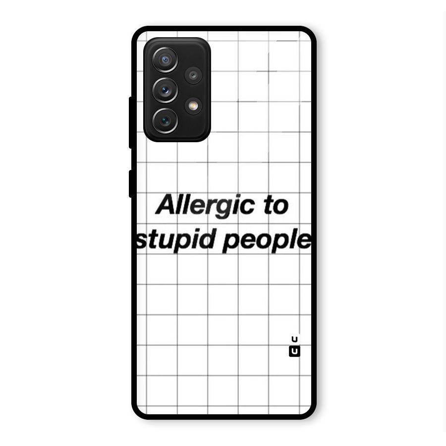 Allergic Glass Back Case for Galaxy A72