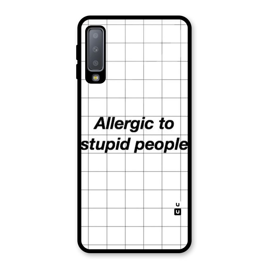 Allergic Glass Back Case for Galaxy A7 (2018)