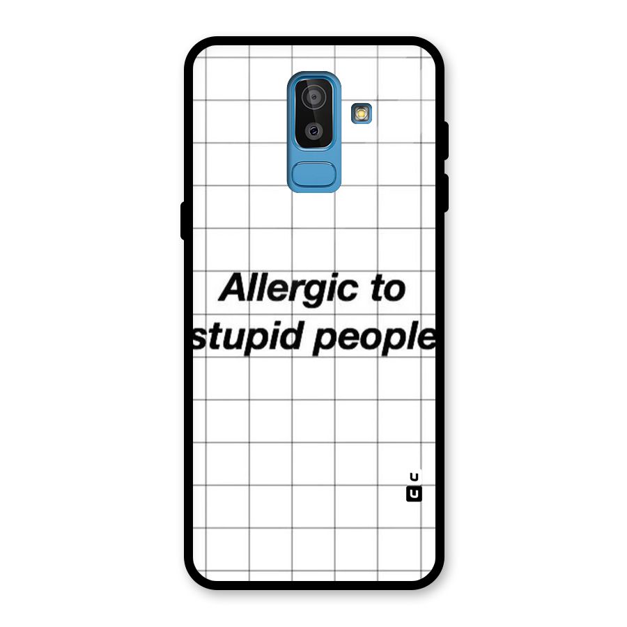 Allergic Glass Back Case for Galaxy J8