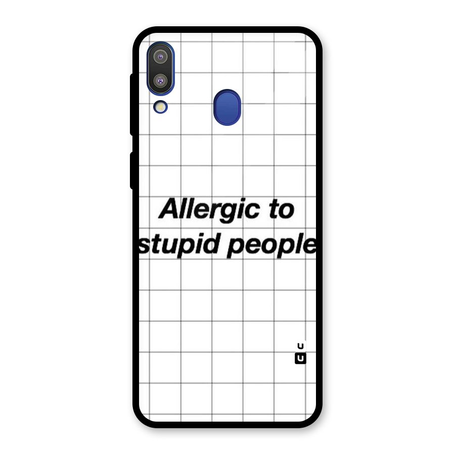Allergic Glass Back Case for Galaxy M20