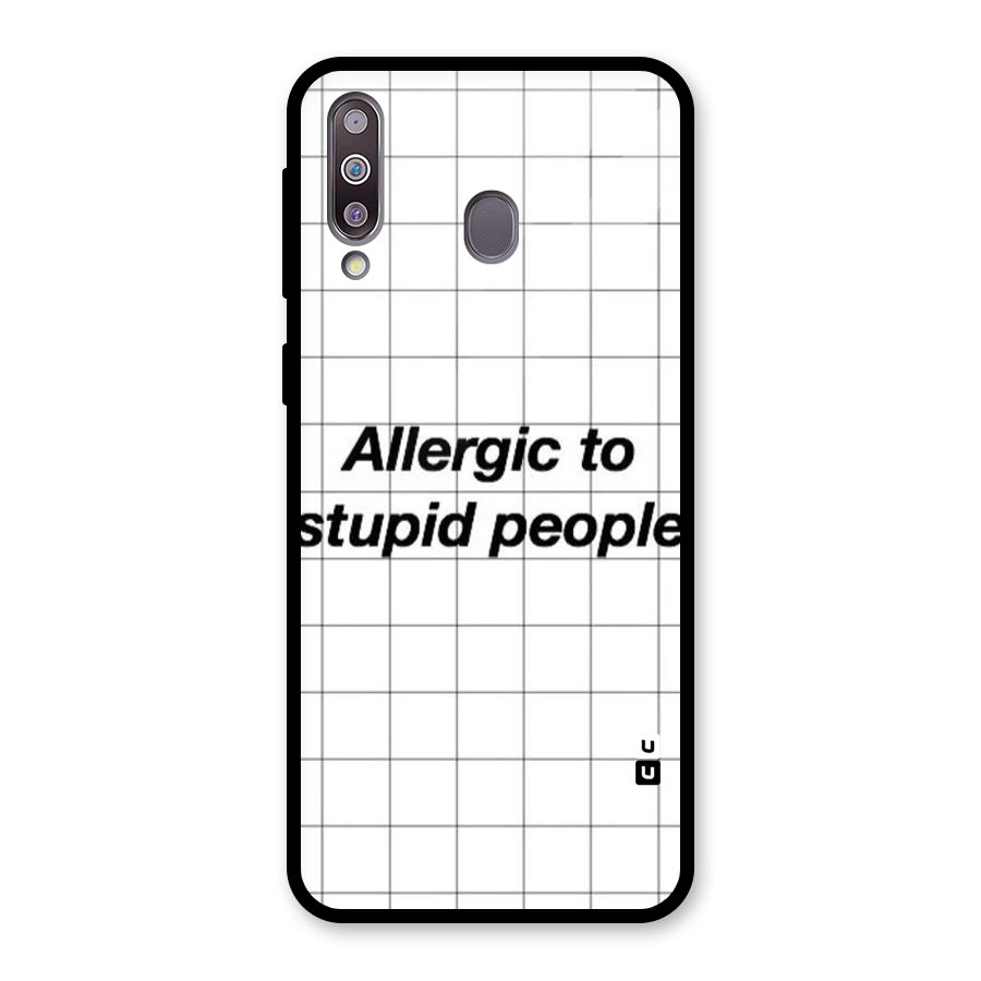 Allergic Glass Back Case for Galaxy M30