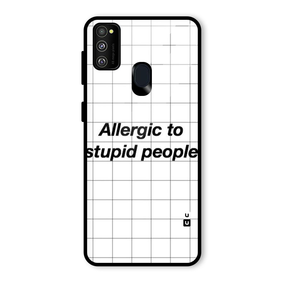 Allergic Glass Back Case for Galaxy M30s