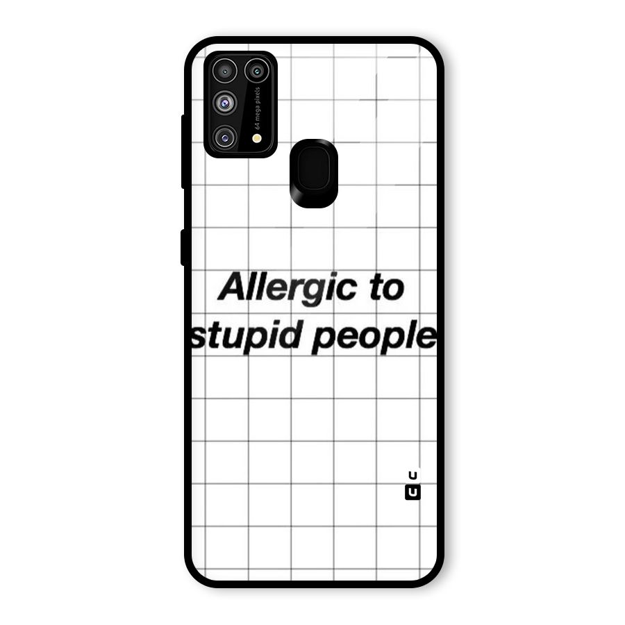 Allergic Glass Back Case for Galaxy M31