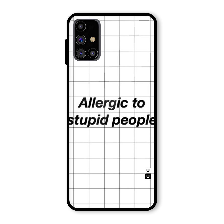 Allergic Glass Back Case for Galaxy M31s