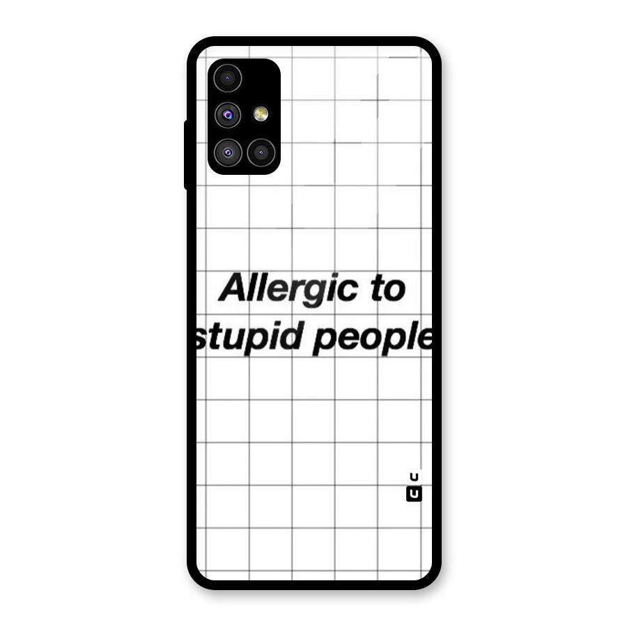 Allergic Glass Back Case for Galaxy M51