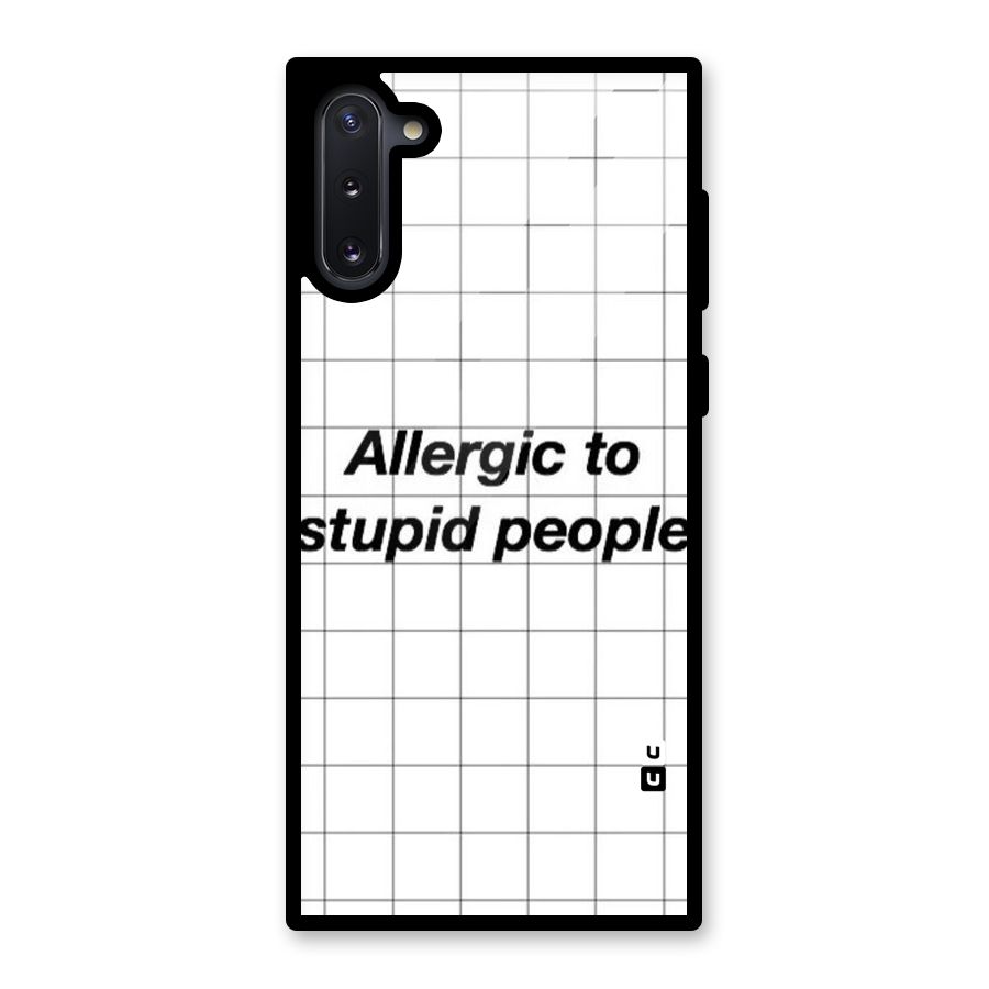 Allergic Glass Back Case for Galaxy Note 10