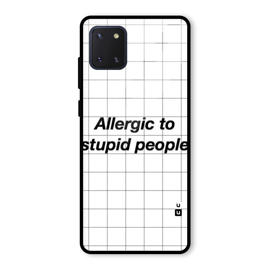 Allergic Glass Back Case for Galaxy Note 10 Lite