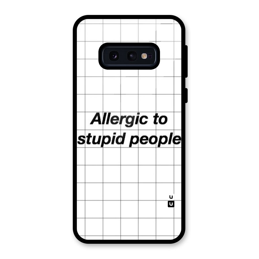 Allergic Glass Back Case for Galaxy S10e