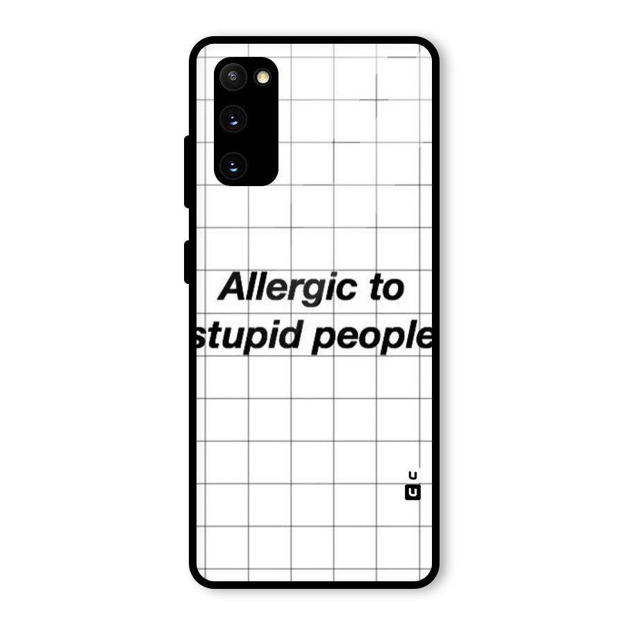 Allergic Glass Back Case for Galaxy S20 FE