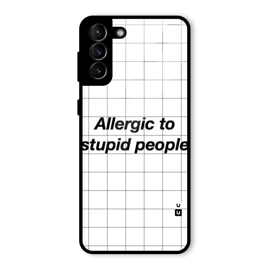 Allergic Glass Back Case for Galaxy S21 Plus