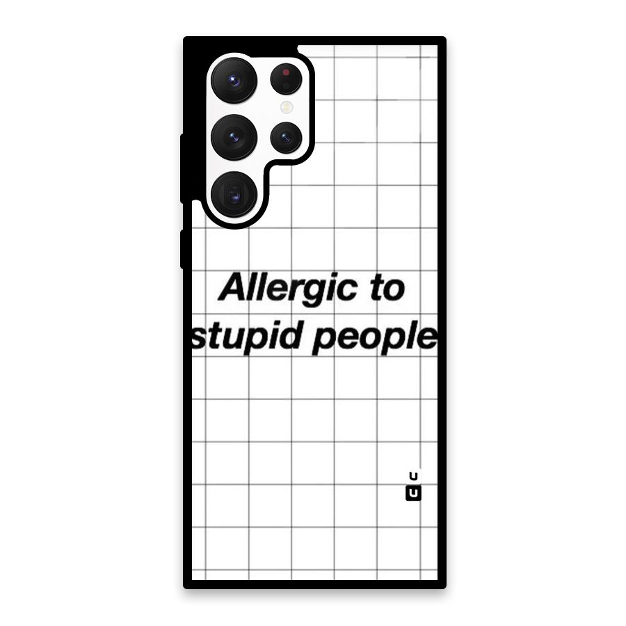 Allergic Glass Back Case for Galaxy S22 Ultra 5G