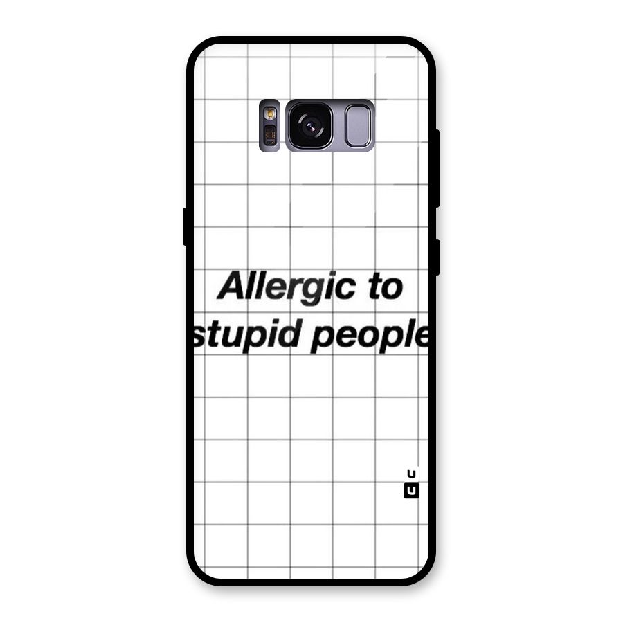 Allergic Glass Back Case for Galaxy S8
