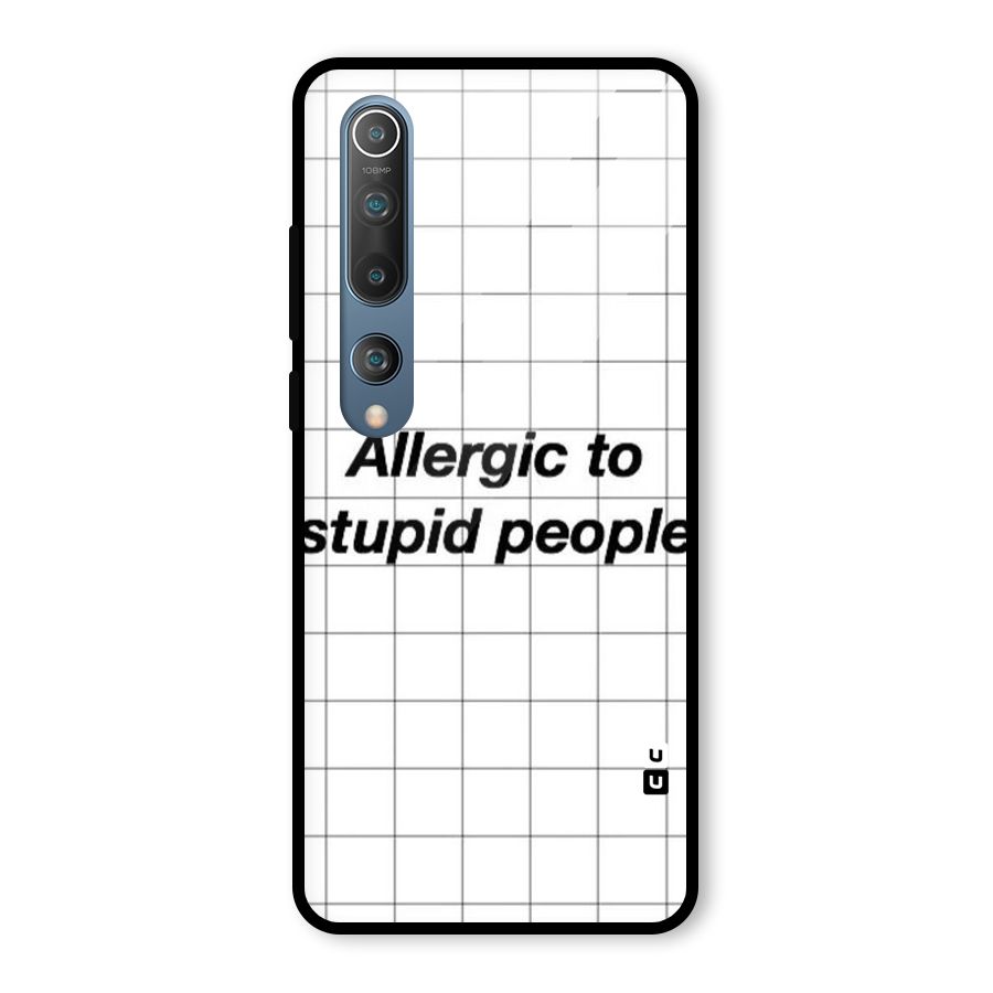 Allergic Glass Back Case for Mi 10