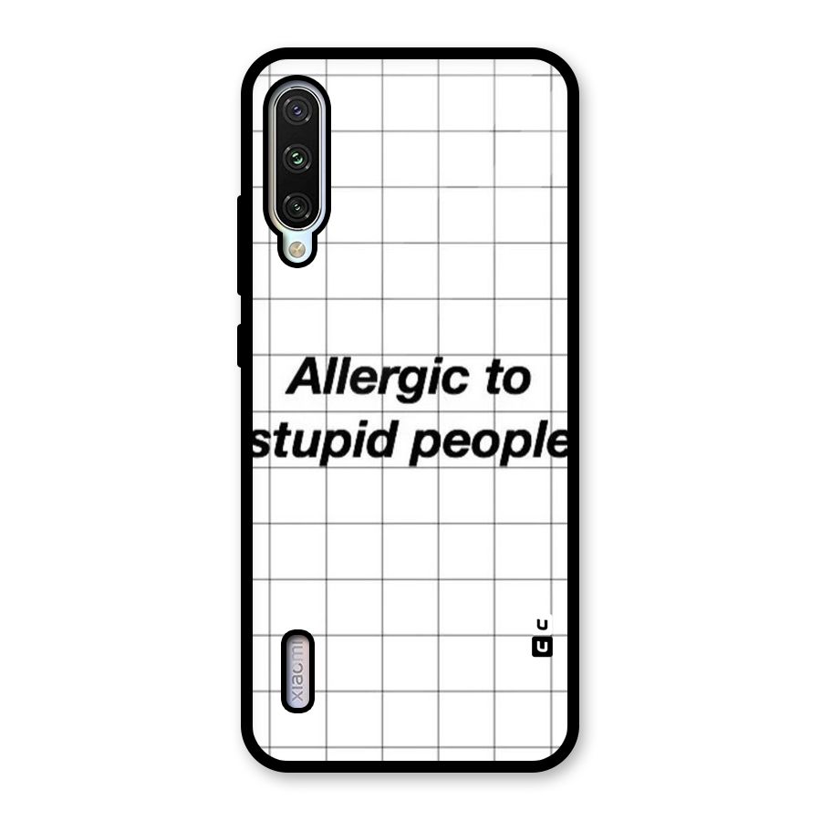 Allergic Glass Back Case for Mi A3