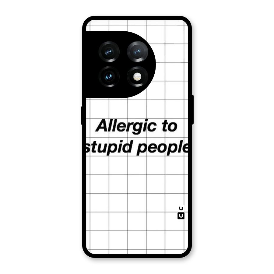 Allergic Glass Back Case for OnePlus 11