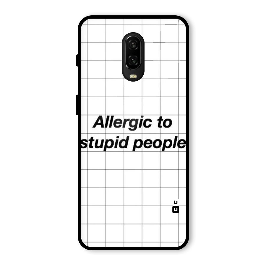 Allergic Glass Back Case for OnePlus 6T