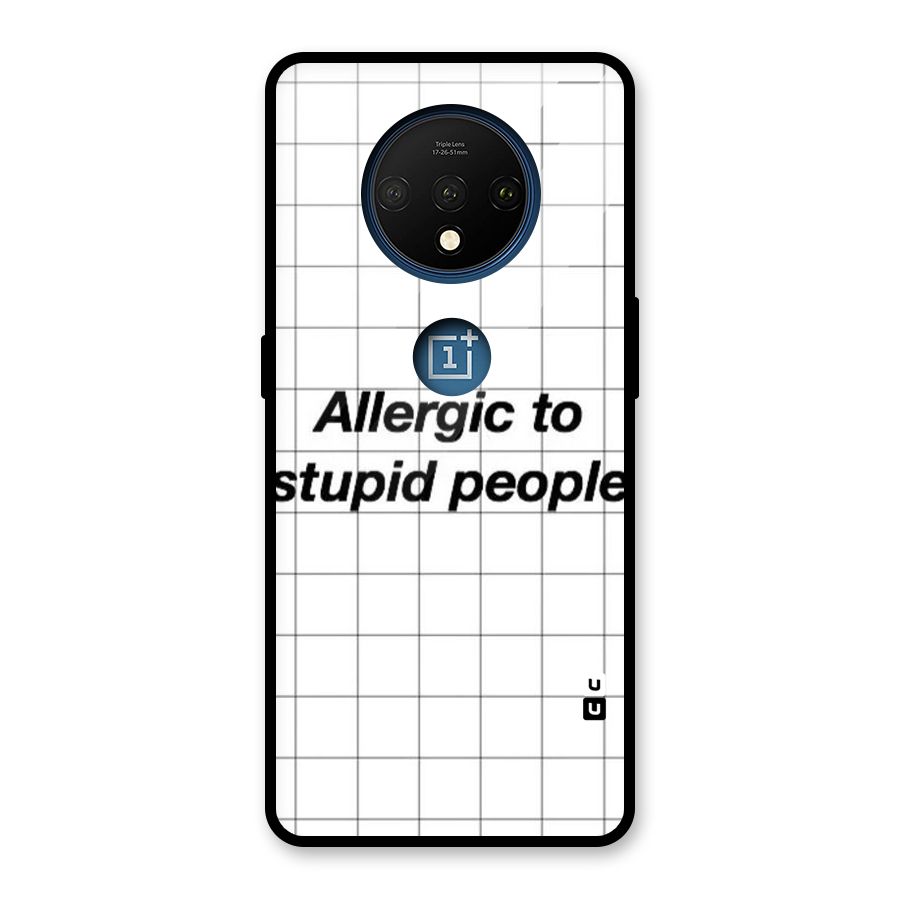 Allergic Glass Back Case for OnePlus 7T