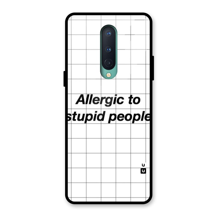 Allergic Glass Back Case for OnePlus 8