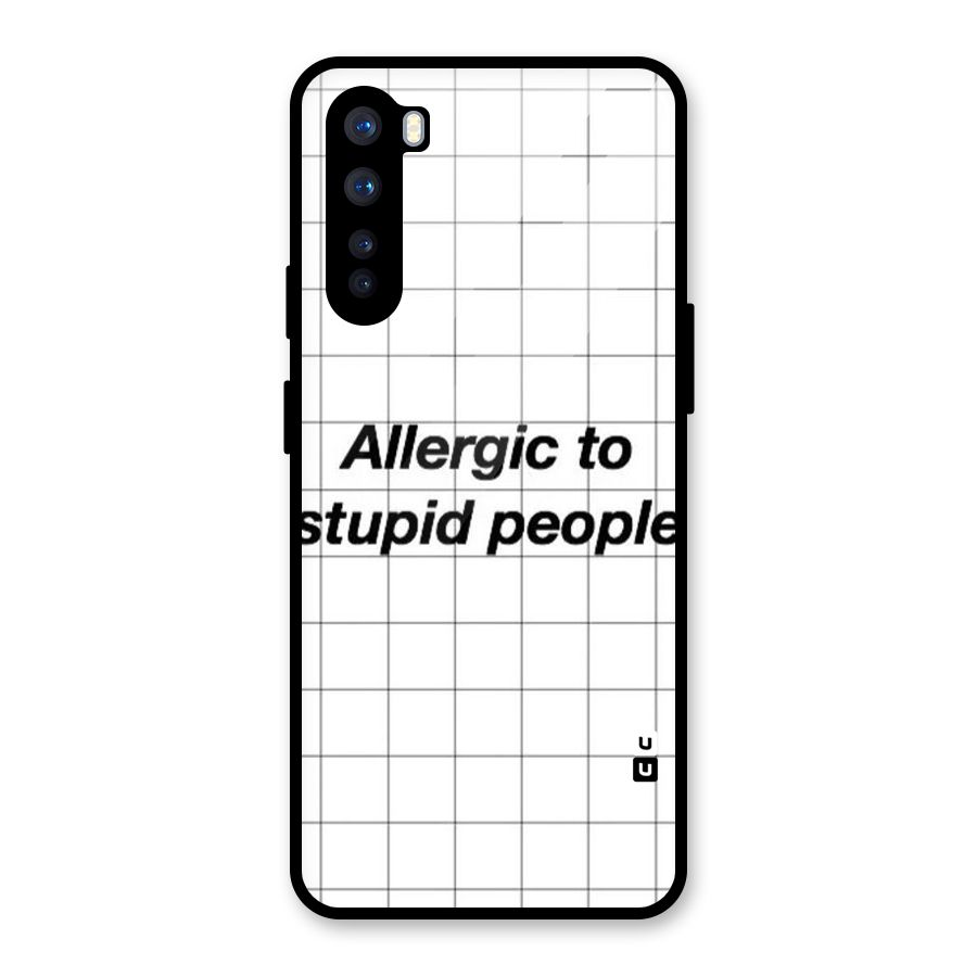Allergic Glass Back Case for OnePlus Nord