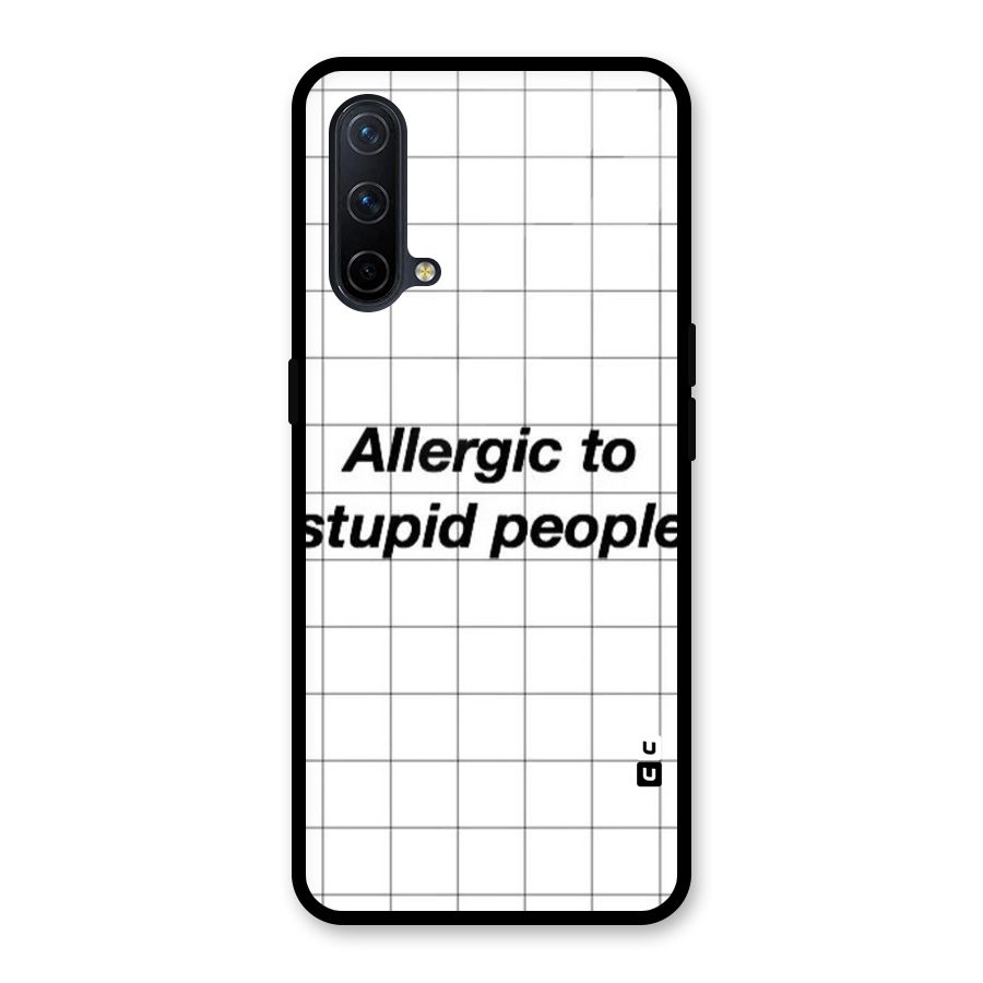 Allergic Glass Back Case for OnePlus Nord CE 5G