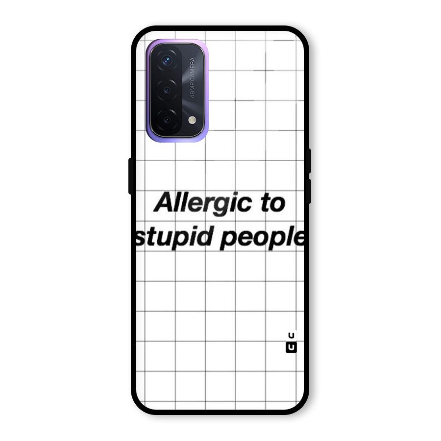 Allergic Glass Back Case for Oppo A74 5G