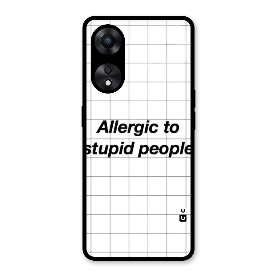 Allergic Glass Back Case for Oppo A78