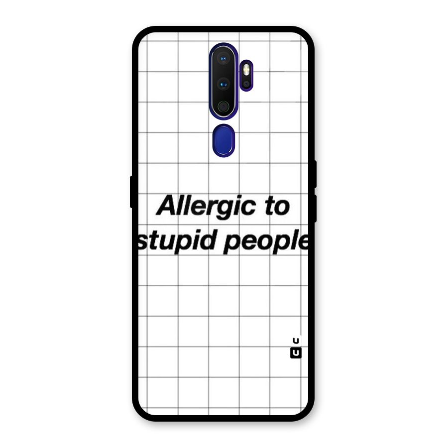 Allergic Glass Back Case for Oppo A9 (2020)