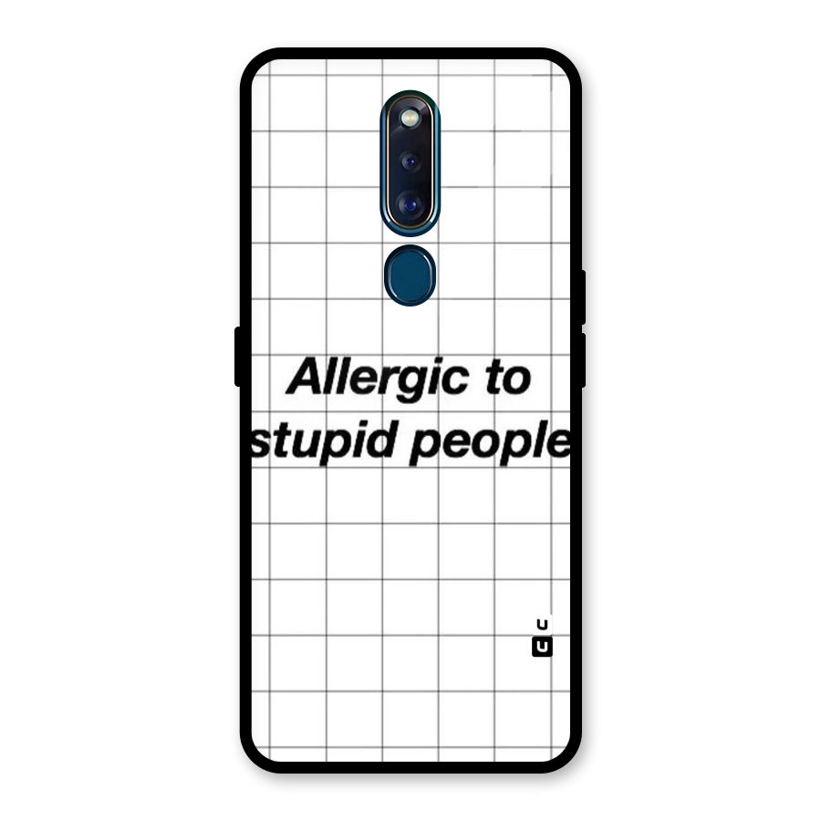 Allergic Glass Back Case for Oppo F11 Pro