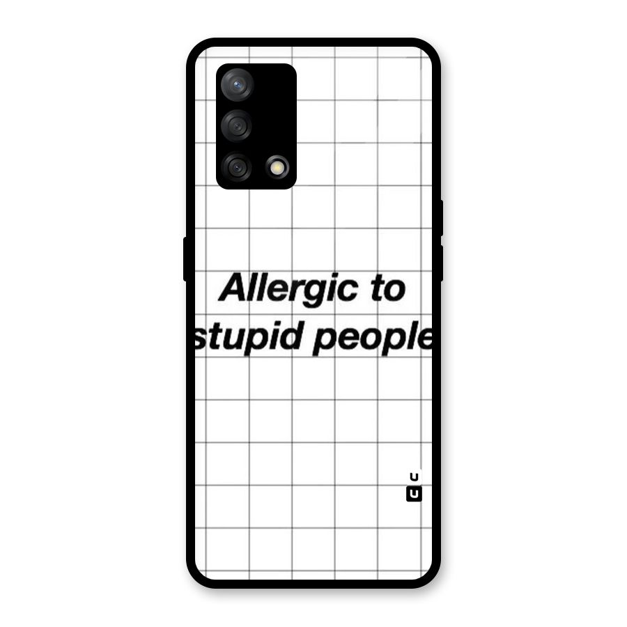 Allergic Glass Back Case for Oppo F19