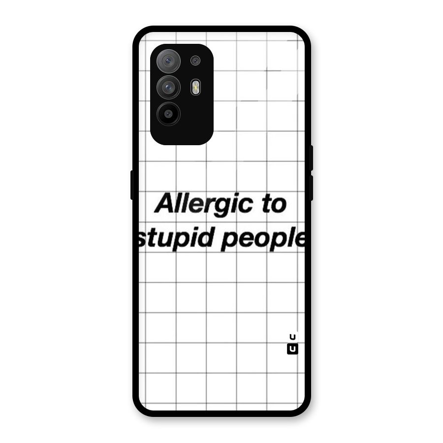 Allergic Glass Back Case for Oppo F19 Pro Plus 5G