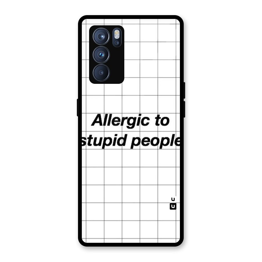 Allergic Glass Back Case for Oppo Reno6 Pro 5G