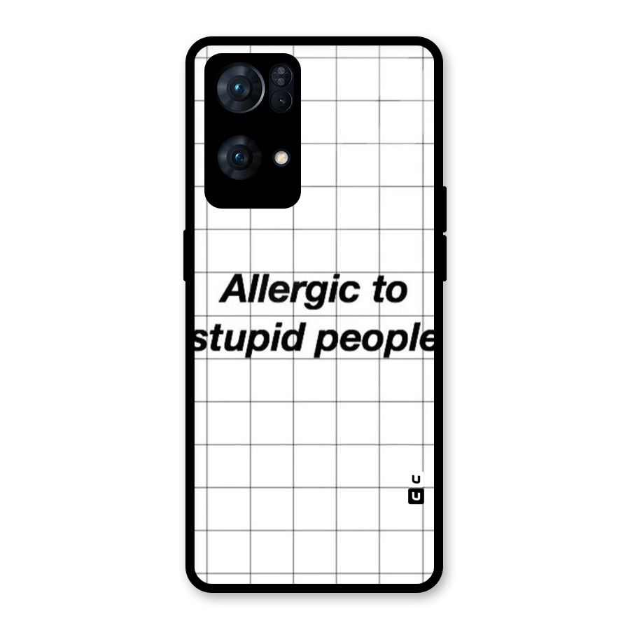Allergic Glass Back Case for Oppo Reno7 Pro 5G