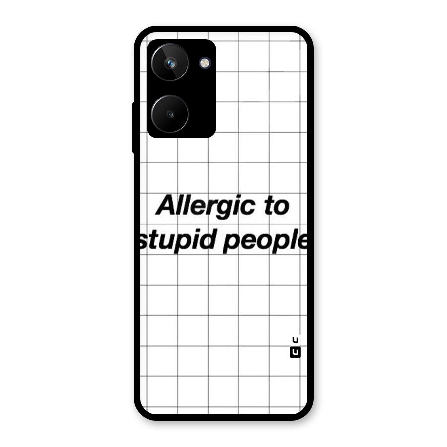 Allergic Glass Back Case for Realme 10