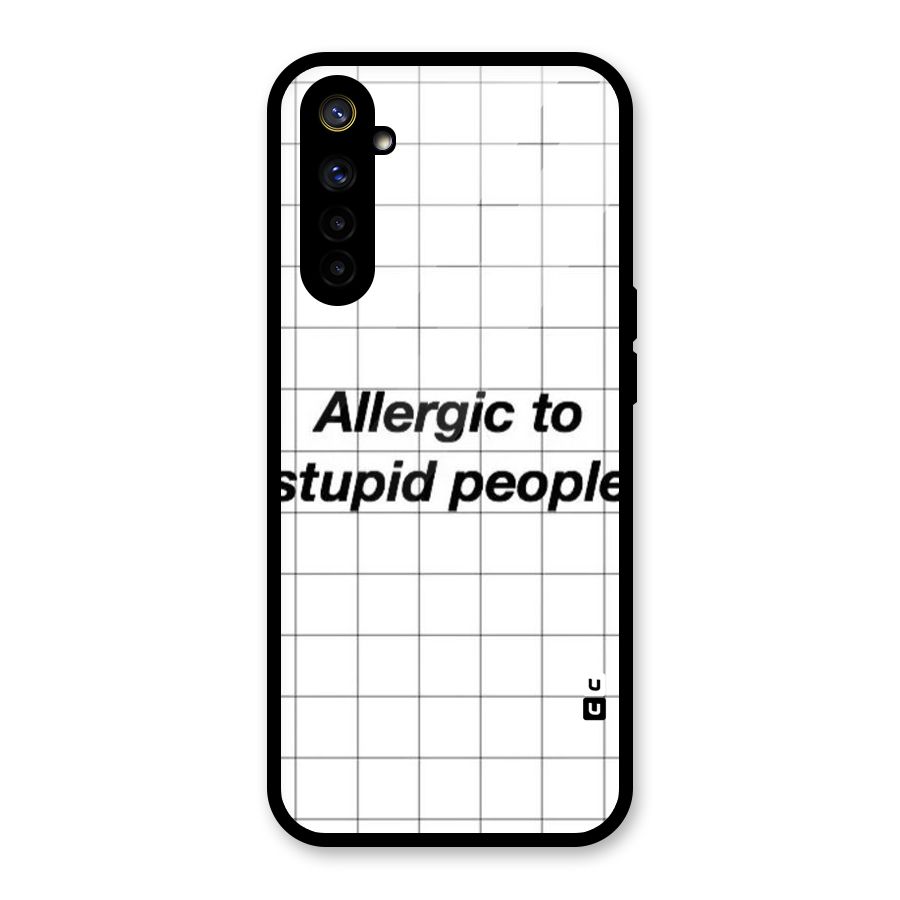 Allergic Glass Back Case for Realme 6
