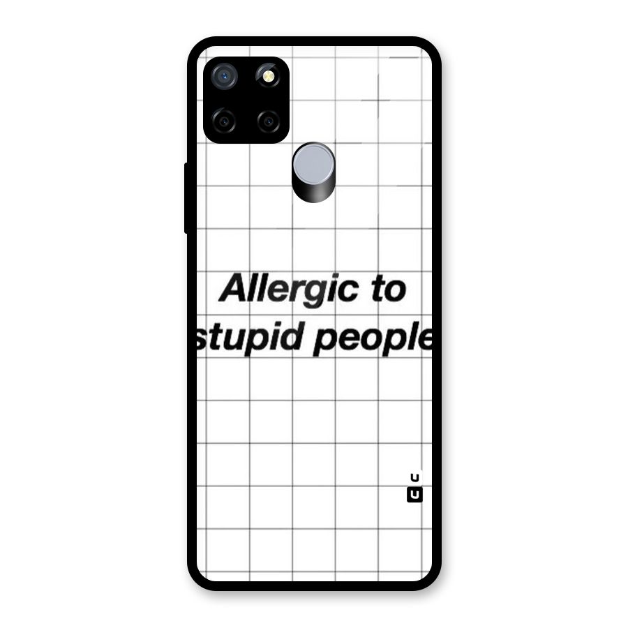 Allergic Glass Back Case for Realme Narzo 20