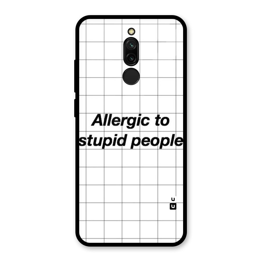 Allergic Glass Back Case for Redmi 8