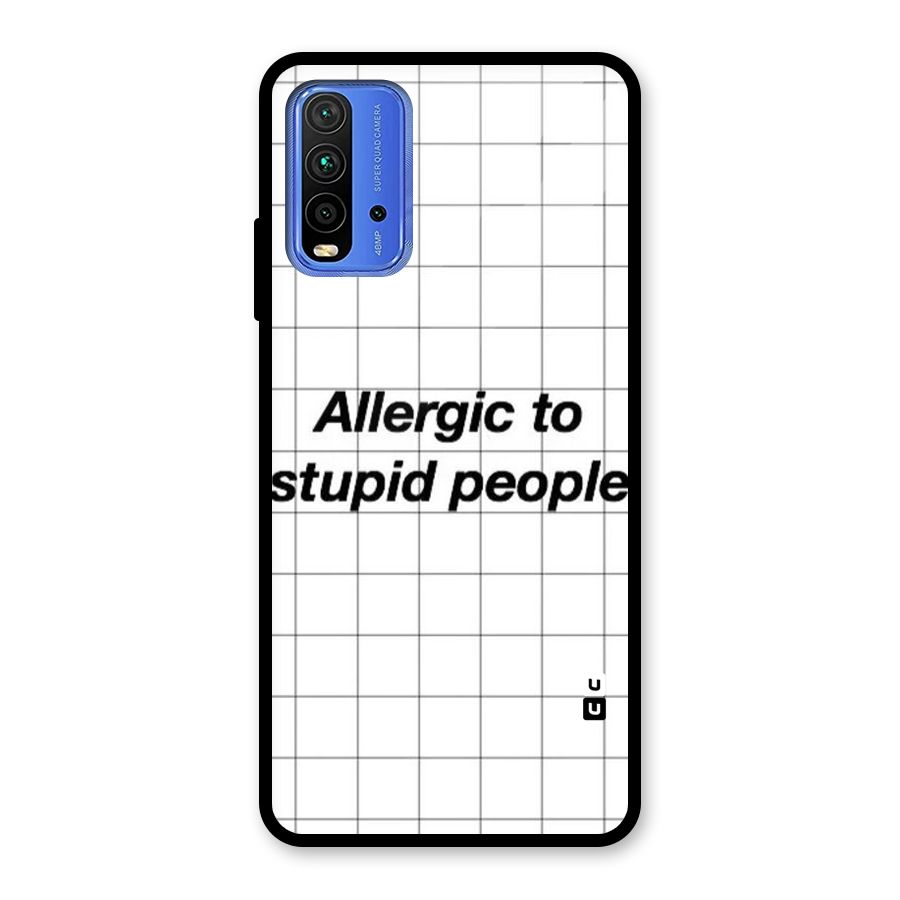 Allergic Glass Back Case for Redmi 9 Power